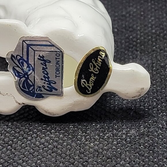 Vintage White Poodle Sitting Begging Bone China Figurine Gift Craft Canada - Picture 6 of 8